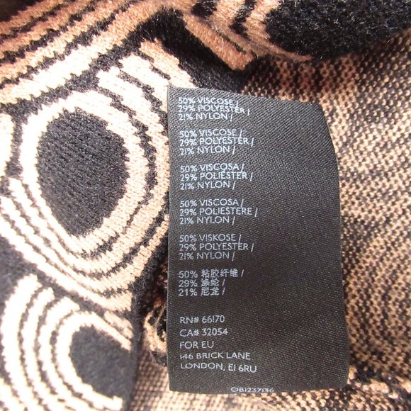 Anthropologie The Carys Mock-Neck Sweater by Maeve Black Circle Motif XL - Picture 7 of 9